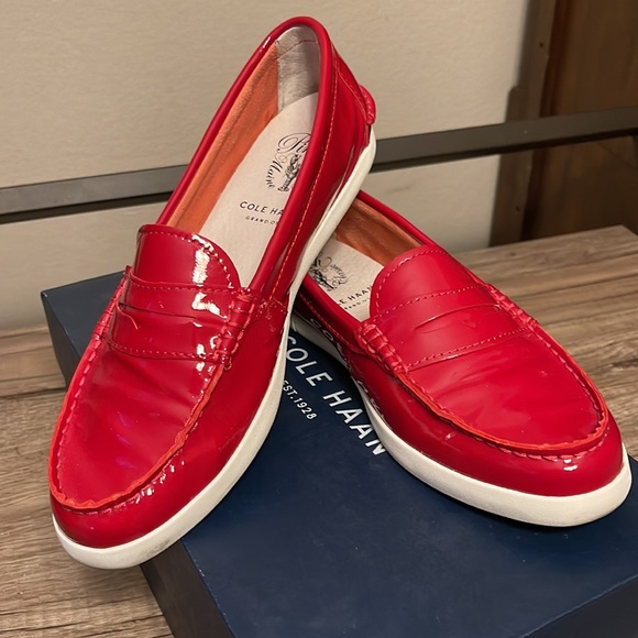 cole haan red flats
